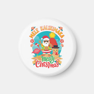 Aimant Mele Kalikimaka pour un joyeux Noël hawaïen