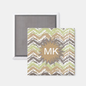 Aimant Melon Brandy Scribble ZigZag Motif (Recto/Verso)