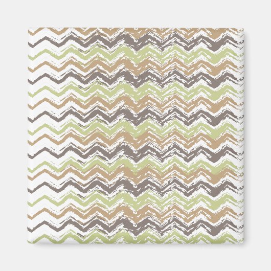 Aimant Melon Brandy Scribble ZigZag Motif (Devant)