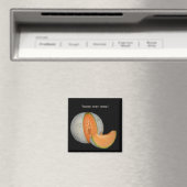 Aimant Melon de Cantaloupe coupé (In Situ (Lave-vaisselle))