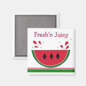 Aimant Melon Frais et Juteux (Recto/Verso)