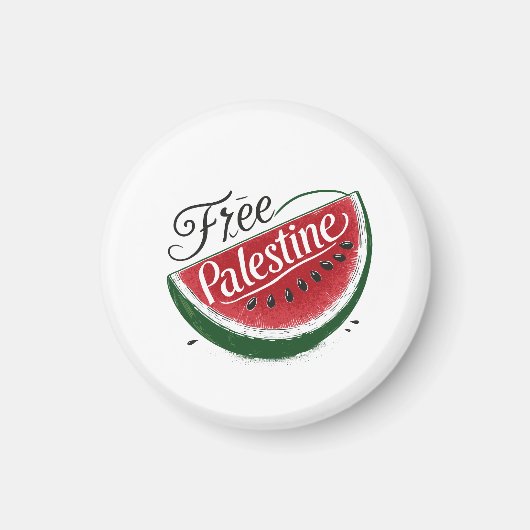 Aimant melon Palestine libre (Devant)
