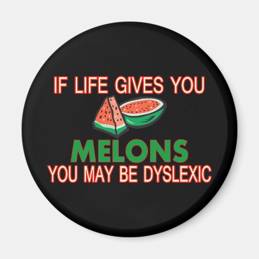 Aimant Melons dyslexiques (Devant)