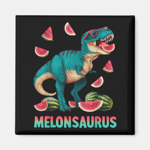 Aimant Melonsaurus Pastèque Dinosaure T Rex Été Drôle