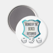 Aimant membre de l'aimant de dés de la sisterhood de bunc (Recto/Verso)