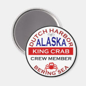 Aimant Membre de l'équipage de crabe King de hollandais H (Recto/Verso)