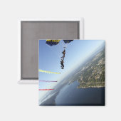 Aimant Membres de l'équipe de parachutistes de la marine  (Recto/Verso)