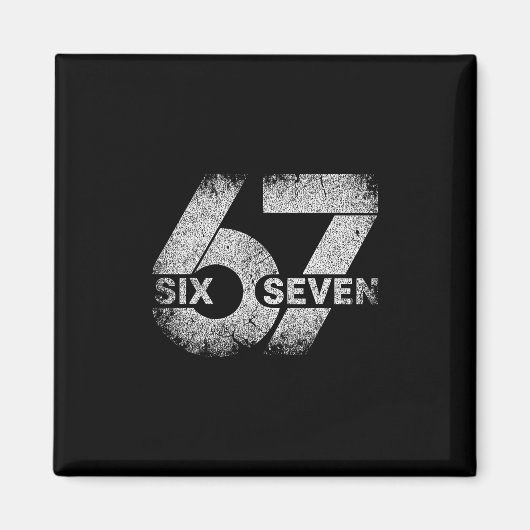 Aimant Meme 67 Six Seven (Devant)