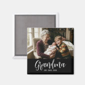 Aimant Mémé a créé la fête de la grand-mère (Recto/Verso)
