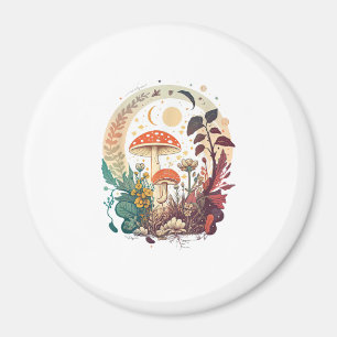 Aimant Mème de champignon Aesthetic Goblincore et Cottage