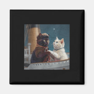 Aimant Mème de chat drôle du film Titanic Rms Croisière H