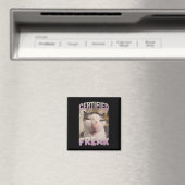 Aimant Mème de chat Freak Certifié Mèmes Offensifs Funn (In Situ (Lave-vaisselle))