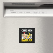 Aimant Mème de danse de banane de poulet drôle pour les e (In Situ (Lave-vaisselle))