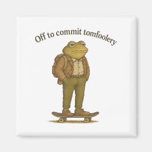 Aimant Mème de grenouille drôle Humour sot foncé pour eng