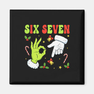Aimant Mème de Noël Six Sept tendance 67 Xmas drôle Ch