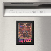 Aimant Mème de pieds Bigfoot amusant (In Situ (Lave-vaisselle))