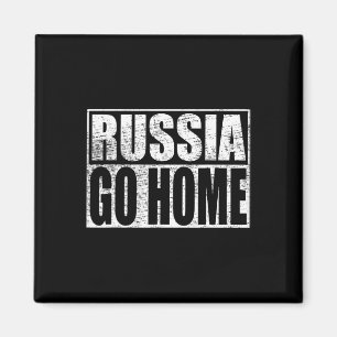Aimant Mème de soutien à l'Ukraine Russie rentre chez ell
