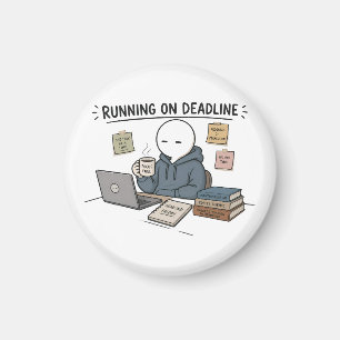 Aimant Mème de travail drôle en cours d'exécution sur la