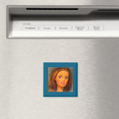 Aimant Mème de visage de poupée dégoûtant drôle (In Situ (Lave-vaisselle))
