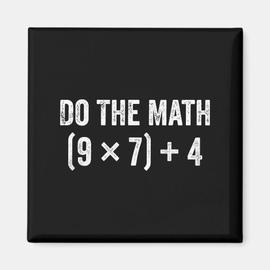 Aimant Mème drôle de maths 67 (Devant)