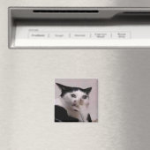 Aimant Mème du chat haletant (In Situ (Lave-vaisselle))