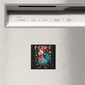 Aimant Mème du coq F-caw-f Drôle de poulet Fcawk Noël (In Situ (Lave-vaisselle))