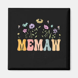 Aimant Mémé Est Fleur Sauvage Promu Memaw Design