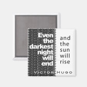 Aimant Même la nuit la plus sombre finira (Recto/Verso)