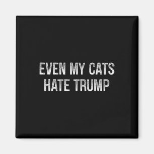 Aimant Même mes chats détestent Trump - Style Vintage -