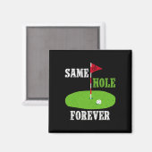 Aimant Même Trou Forever Groom Bachelor Party Funny Golf (Recto/Verso)