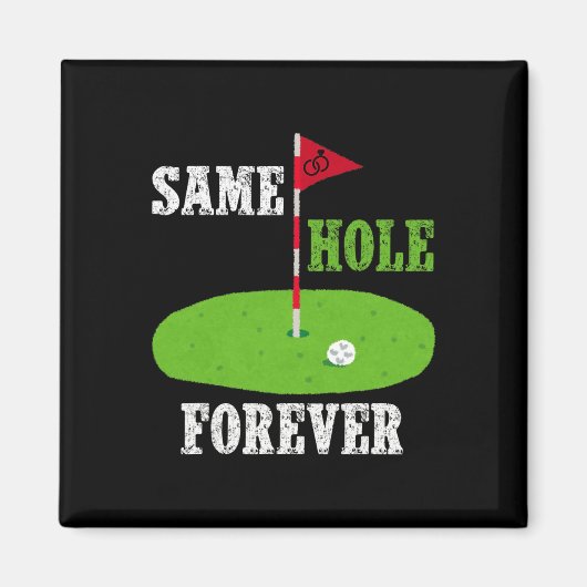 Aimant Même Trou Forever Groom Bachelor Party Funny Golf (Devant)