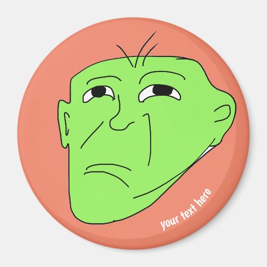 Aimant mème vert modifiable signifie (Devant)