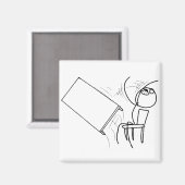 Aimant Mème visage de la plage de retournement de table (Recto/Verso)