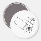 Aimant Mème visage de la plage de retournement de table (Recto/Verso)