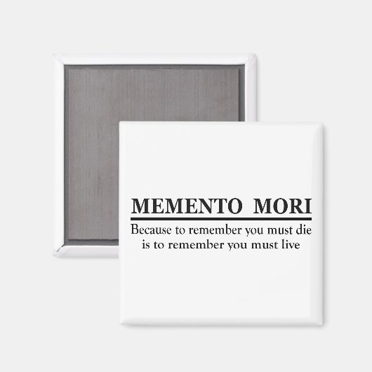 Aimant Memento mori (Recto/Verso)