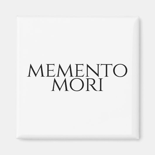 Aimant Memento Mori (Devant)