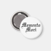 Aimant Memento Mori - Phrase latine (Recto/Verso)