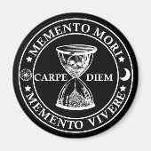 Aimant memento mori vivere (Devant)