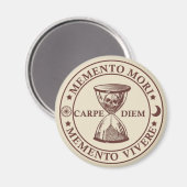 Aimant memento mori vivere (Recto/Verso)