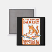 Aimant Mèmes de chats drôles de boulangerie de biscuits p (Recto/Verso)