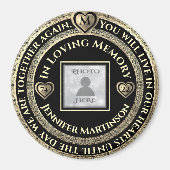 Aimant Mémoire d'amour commémorative (Devant)