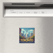 Aimant 🍁 Mémoire de voyage à Toronto Canada (In Situ (Lave-vaisselle))