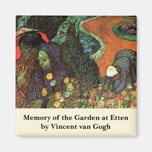 Aimant Mémoire du jardin à Etten par Vincent van Gogh (Devant)