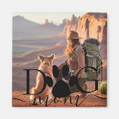 Aimant Mémoire photo de Dog Mom (Devant)