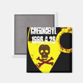 Aimant Mémorial anti-nucléaire de Tchernobyl (Recto/Verso)