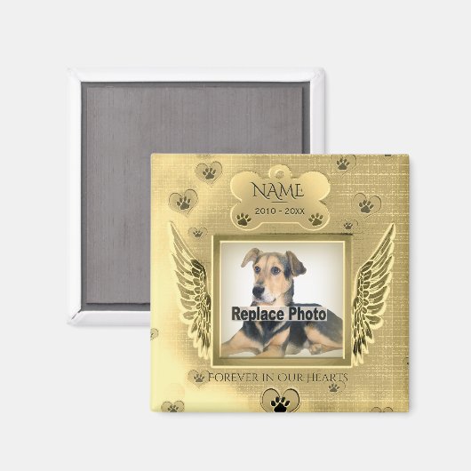 Aimant Mémorial aux chiens (Recto/Verso)