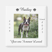 Aimant Mémorial commémoratif du chien animal de compagnie (Devant)