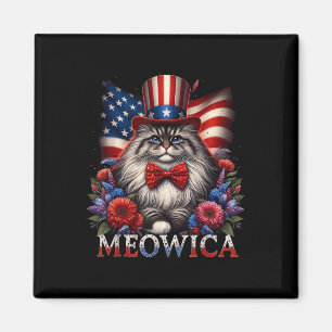 Aimant Memorial Day Chat 4 juillet Usa Drapeau Hommes Fem