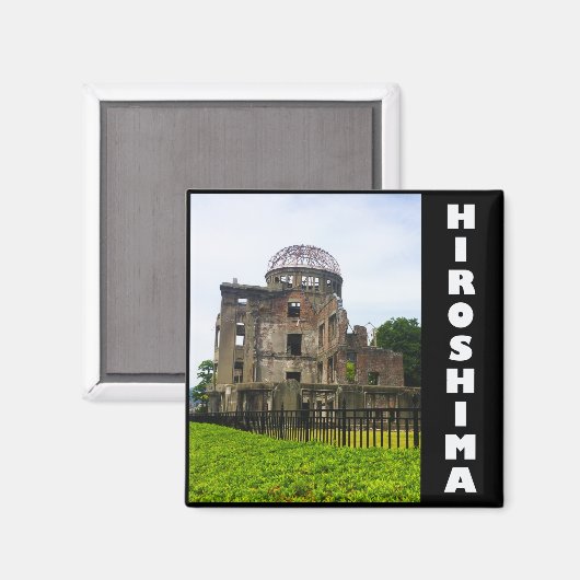 Aimant Mémorial de la paix d'Hiroshima (Recto/Verso)