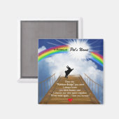 Aimant Mémorial du Pont Arc en Ciel pour les lapins (Recto/Verso)